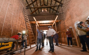 A pleno marcha la restauracion de la Capilla de Uqu&iacute;a
