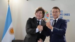 Energ&iacute;a nuclear, inversiones mineras y acuerdo UE-Mercosur: los ejes del encuentro entre Milei y Macron