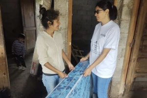 Temporal: el Gobierno contin&uacute;a con la contenci&oacute;n a los damnificados