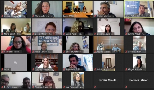 Reuni&oacute;n virtual de Derechos Humanos