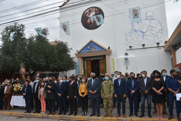 Funcionarios en patronales de Perico