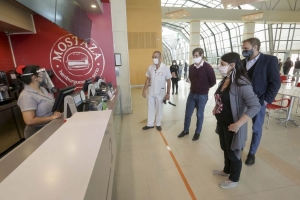 Ante la apertura inspeccionan galerias comerciales