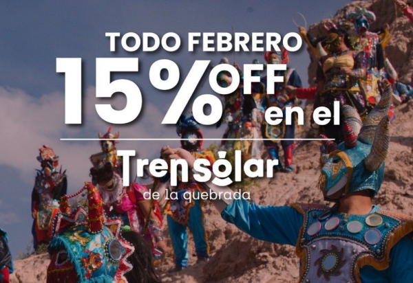 Tren Solar. "Subite al Carnaval": viaj&aacute; con 15%