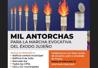 Recolectan antorchas para la Marcha Evocativa