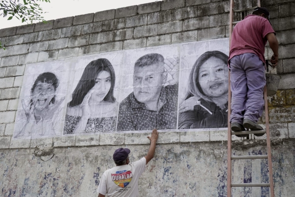 Colocaron 9 gigantograf&iacute;as en reconocimiento a l&iacute;deres barriales