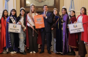 FNE25. El Gobernador Sadir recibi&oacute; a las candidatas de San Pedro