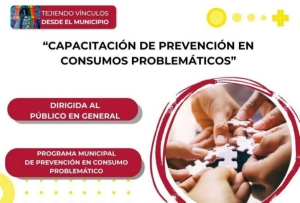 Consumos problemáticos. Municipalidad lanza una capacitación