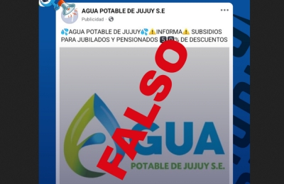 Agua Potable desmienti publicaciones falsas en redes