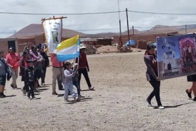 La comunidad de Jama honr&oacute; a su Santa Patrona Nuestra Se&ntilde;ora de Lourdes