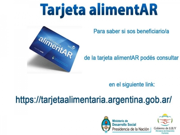 Se inicia en Jujuy la entrega de 31 mil tarjetas AlimentAR