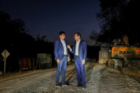 La Mendieta: Sadir destacó el avance de las obras sobre Ruta 56