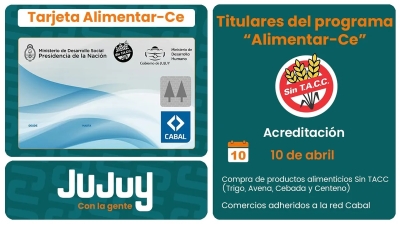 Acreditaci&oacute;n Tarjeta Alimentar-CE para personas con Celiaqu&iacute;a