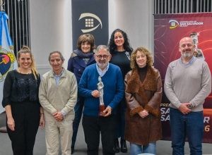 Jorge recibió al jurado de los Premios San Salvador 2026