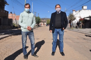 Obras mixtas en barrio Gral. Arias