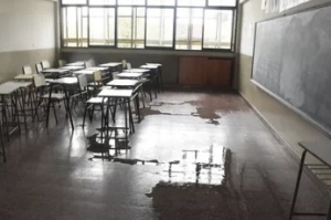 Evaluaron da&ntilde;os en edificios escolares tras la &uacute;ltima tormenta
