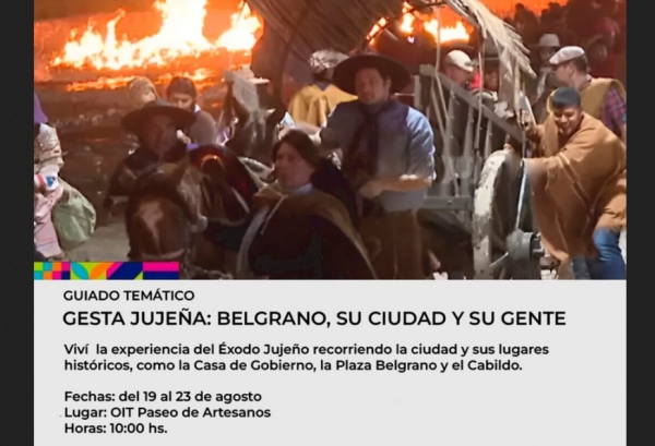 Guiado tur&iacute;stico &ldquo;Gesta juje&ntilde;a: Belgrano, su ciudad y su gente&rdquo;