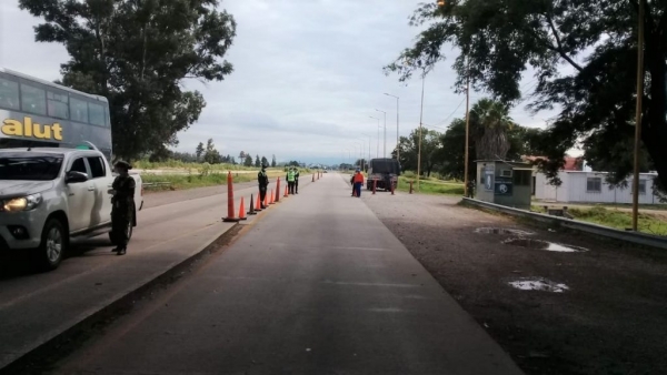 Corredor sanitario para veh&iacute;culos de carga