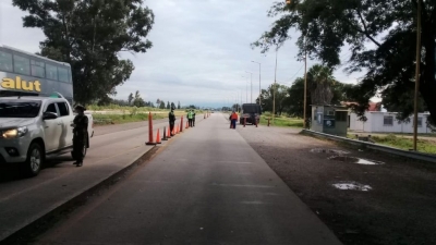 Corredor sanitario para veh&iacute;culos de carga