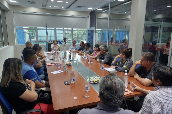 El directorio de Agua Potable coordin&oacute; acciones con los jefes regionales de toda la provincia