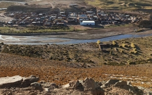 Cisterna de agua potable en la Comunidad Aborigen Hu&aacute;ncar