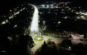 Aguas Calientes. Sadir inauguró obras de iluminación