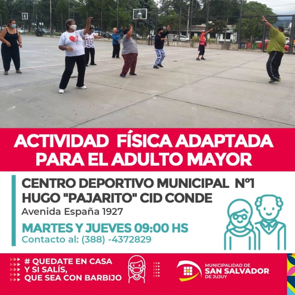 Actividad f&iacute;sica adaptada para adultos mayores