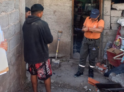 Viento Zonda.COE Municipal asisti&oacute; a familias afectadas por el fuerte temporal