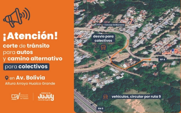 Cortan hasta nuevo aviso en ruta provincial N&deg; 4