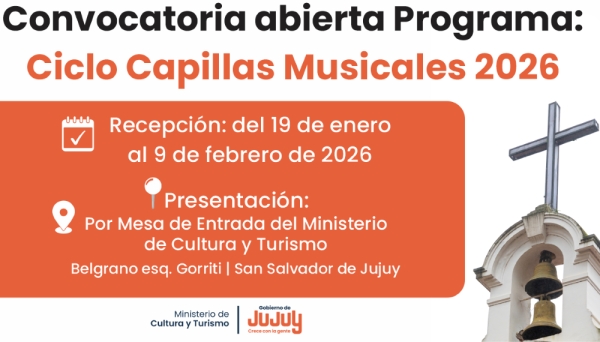 Convocatoria abierta para el Programa Capillas Musicales