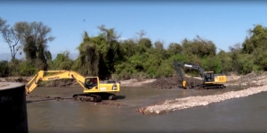 Obras para garantizar toma de agua de R&iacute;o Lavay&eacute;n
