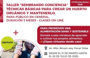 Inscripciones para taller online &ldquo;Sembrando Conciencia&rdquo;