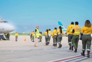 Brigadistas juje&ntilde;os que viajaron a combatir el fuego en la Patagonia