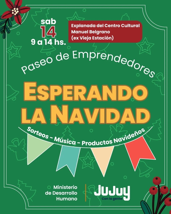 El s&aacute;bado 14 se realizar&aacute; el Paseo de Emprendedores "Esperando la Navidad"
