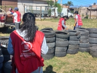 M&aacute;s de 2250KG de neum&aacute;ticos recolectados en la primera edici&oacute;n del &ldquo;Neumat&oacute;n"