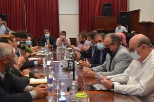 Stanic explic&oacute; el avance del Plan Maestro a diputados provinciales