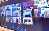 Vice gobernadores del pa&iacute;s se reunieron via online