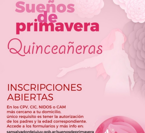 Sue&ntilde;os de Primavera 2023. Prorrogaron inscripciones