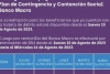 Cronograma de pagos de Plan de Contingencia y Contenci&oacute;n Social