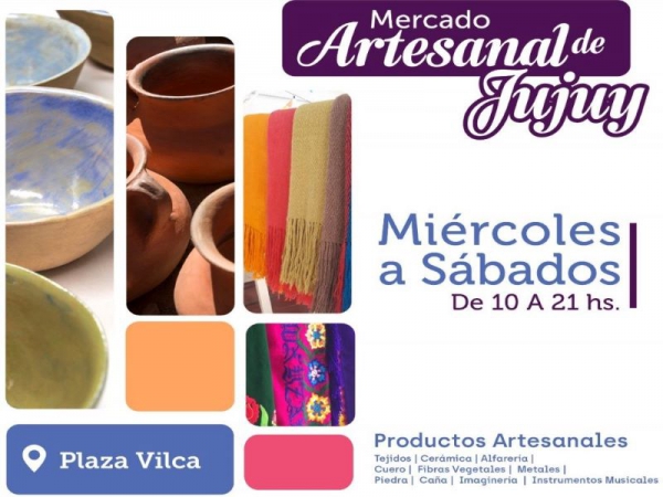 Artesan&iacute;as de los Valles estar&aacute;n en el Mercado Artesanal de Jujuy,
