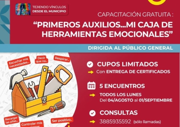 Capacitaci&oacute;n gratuita: &ldquo;Primeros Auxilios&hellip; "