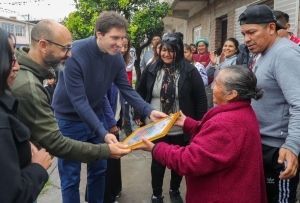 Morone y Tejeda llevaron la agenda de obras urbanas para barrio El Chingo