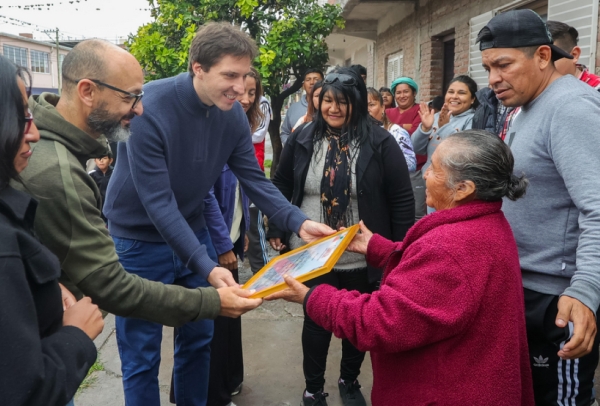 Morone y Tejeda llevaron la agenda de obras urbanas para barrio El Chingo