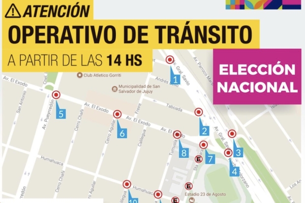Modificaci&oacute;n en el transporte p&uacute;blico y cortes de tr&aacute;nsito por la Elecci&oacute;n Representante Nacional