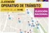 Modificaci&oacute;n en el transporte p&uacute;blico y cortes de tr&aacute;nsito por la Elecci&oacute;n Representante Nacional