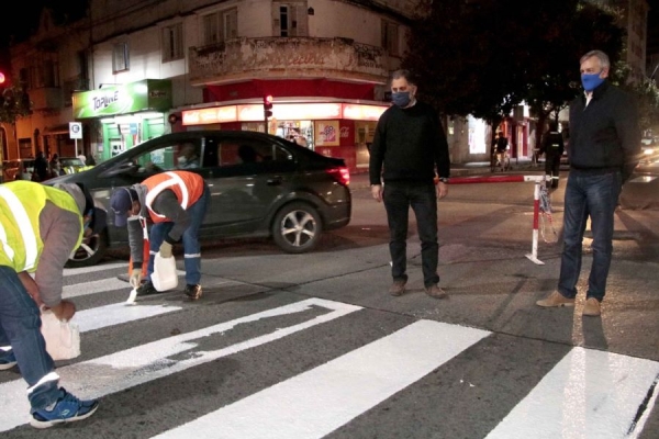 Demarcaron calles en el micro centro
