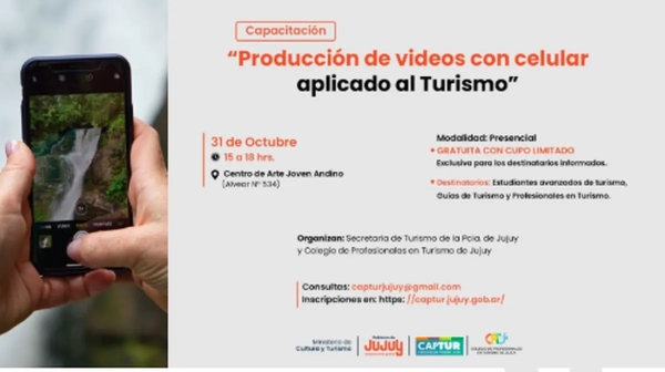 Inscripción abierta para capacitación de producción videos turísticos con el celular