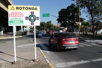 Concientizaci&oacute;n vial en rotondas de la ciudad