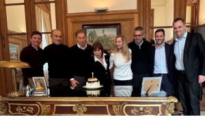 Tras las críticas a Adorni, Karina Milei reunió a la mesa política y celebraron el cumpleaños de Bullrich