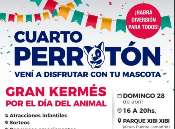 Este domingo se celebra el 4to Perrot&oacute;n