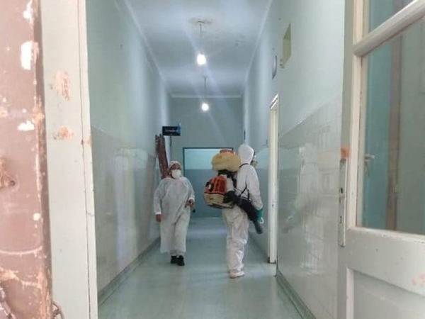 Same , Hospitales y ambulancias fueron desinfectadas